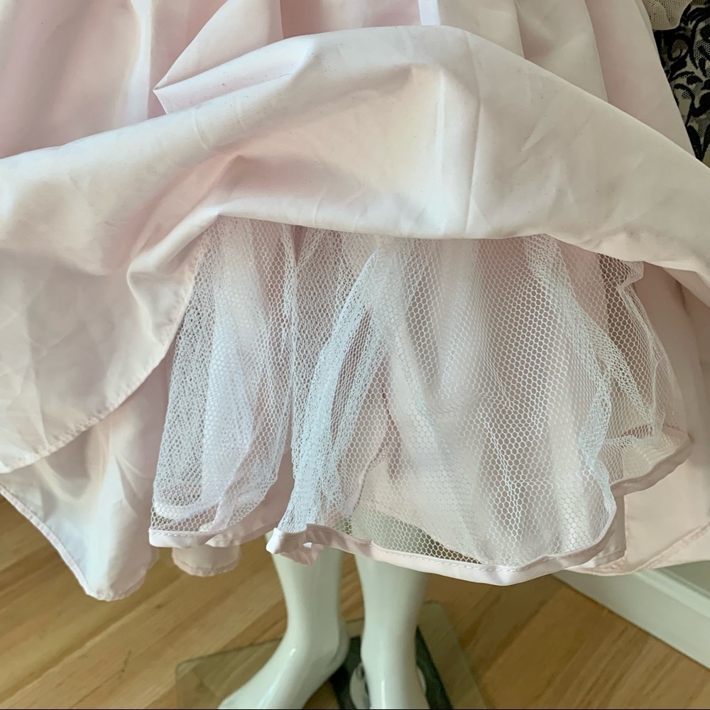 LAURA ASHLEY London Tulle Special Occasion Dress Pink & Black Tulle Fancy Party - Picture 15 of 16